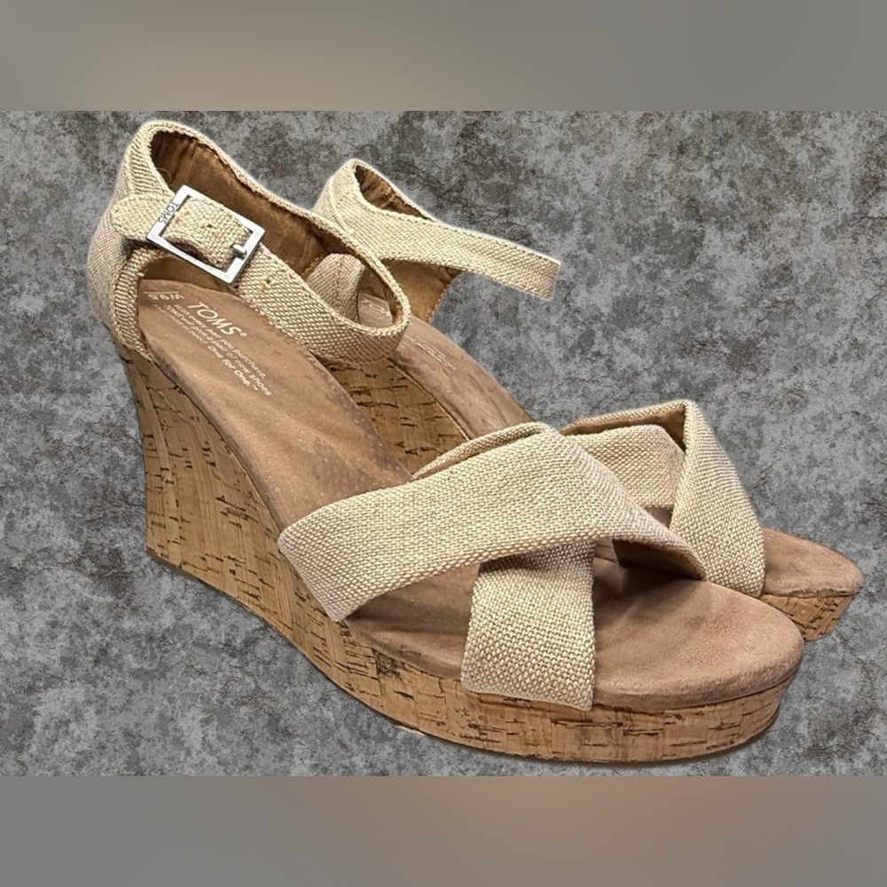 TOMS Sienna wedge sandals